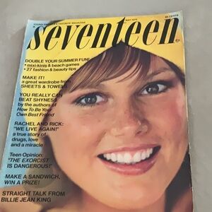 Vintage 80’s Seventeen Magazine - May 1974 issue
